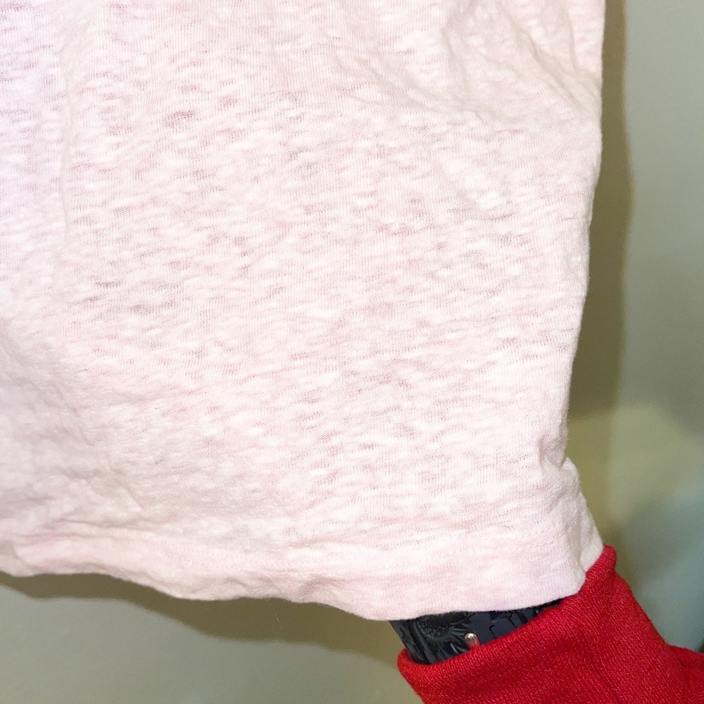 Victorias Secret “angel vs” light pink space dye glitter short sleeve t-shirt - Picture 5 of 8